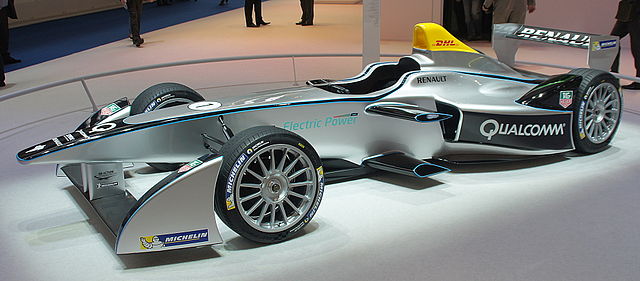 "Spark-Renault SRT 01 E (Formula E)" by Smokeonthewater - Own work. Licensed under CC BY-SA 3.0 via Wikimedia Commons - http://commons.wikimedia.org/wiki/File:Spark-Renault_SRT_01_E_(Formula_E).JPG#/media/File:Spark-Renault_SRT_01_E_(Formula_E).JPG