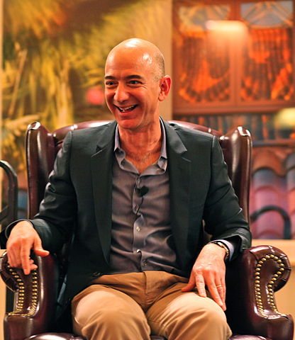 Jeff Bezos, founder of Amazon, at the ENCORE awards. Photo credit: Steve Jurvetson