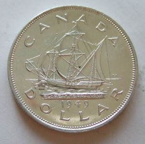 CANADA, GEORGE VI 1949 ---SILVER DOLLAR. Photo by:  Jerry "Woody" 