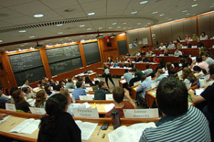 Inside a Harvard Business School classroom. Photo by HBS1908