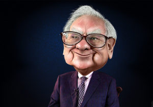 Warren Buffett - Caricature, courtesy of  DonkeyHotey 