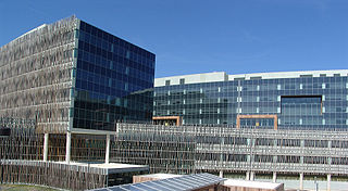 Partial view of the headquarters building of the United States Census Bureau in Suitland, Maryland. Over 4,000 people work in the building.